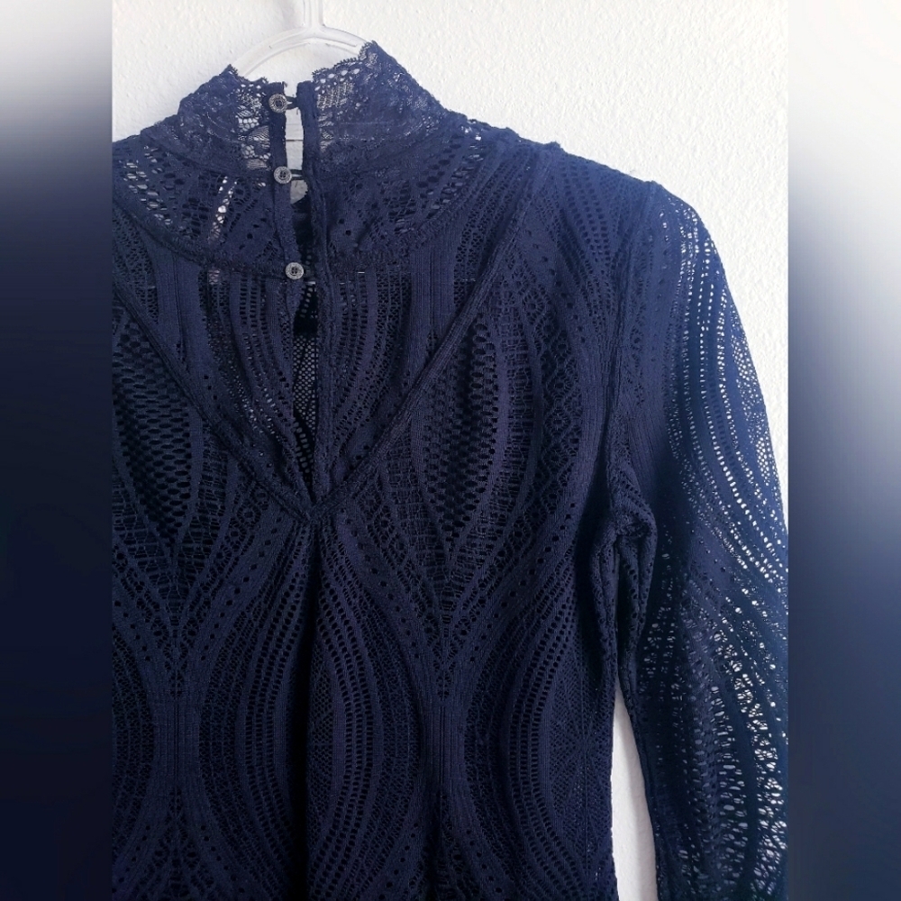 Free People Lace Turtleneck Tunic - Picture 5 of 8